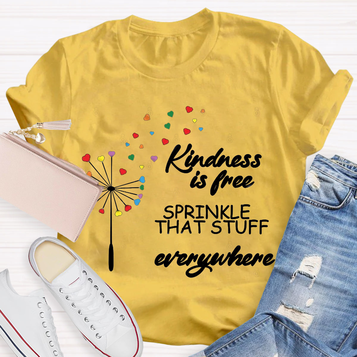 Kindness Is Free Sprinkle That Stuff Everywhere T-Shirt