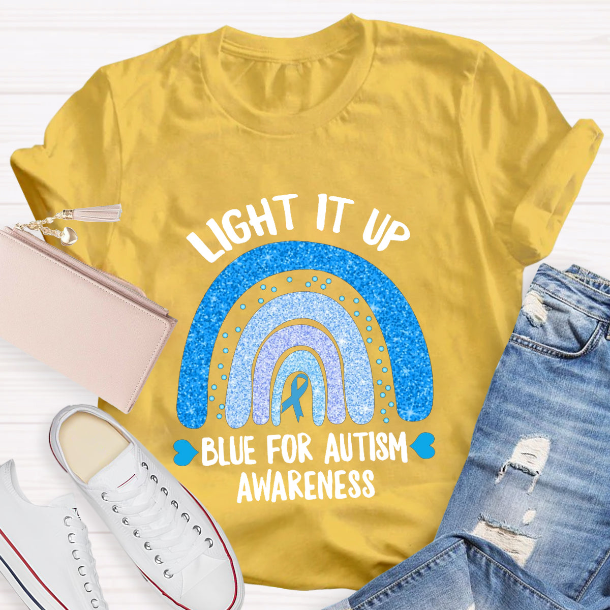 Light It Up Blue For Autism T-Shirt