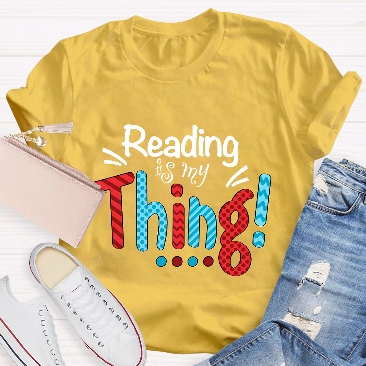 Reading Is My Thing Teacher T-Shirt