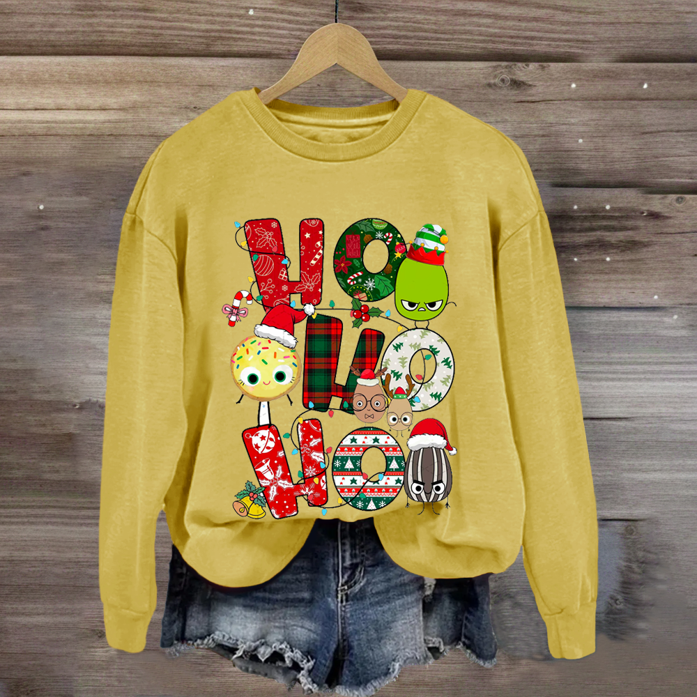 Children's Books Characters Ho Ho Ho Christmas Sweatshirt