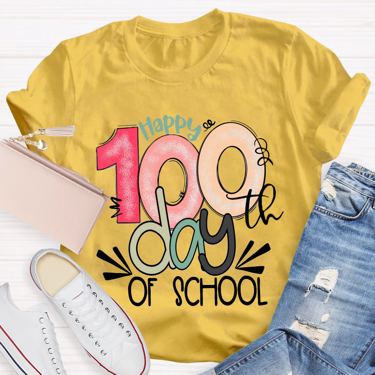 Happy 100th Days Of School T-Shirt