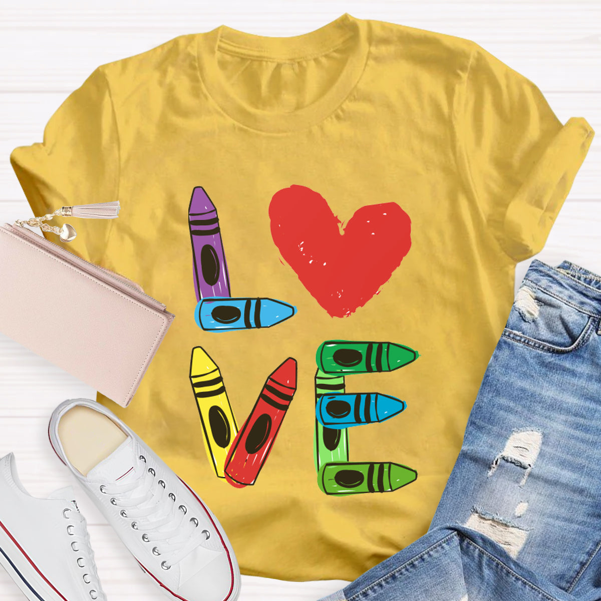 Love Heart Teacher T-Shirt