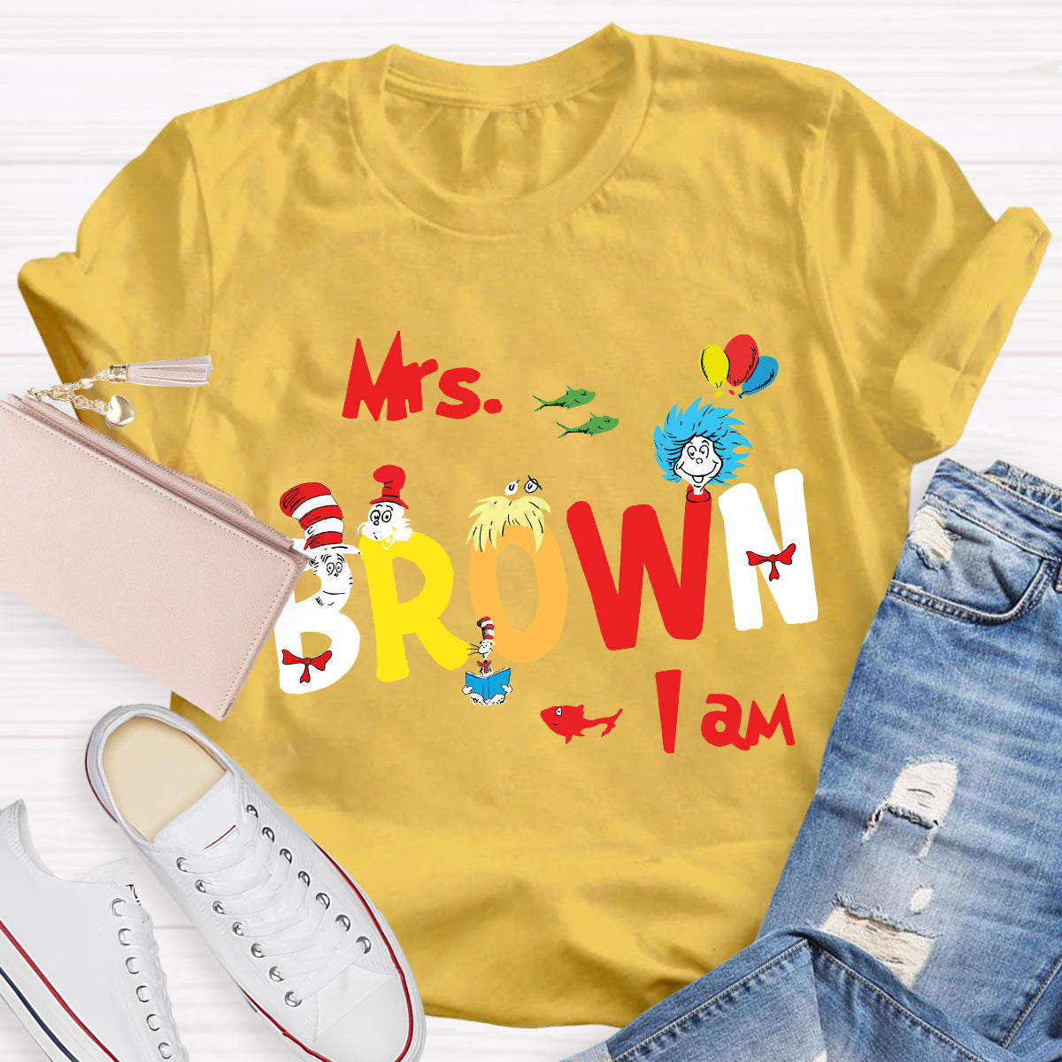 Personalized Name I Am Teacher T-Shirt