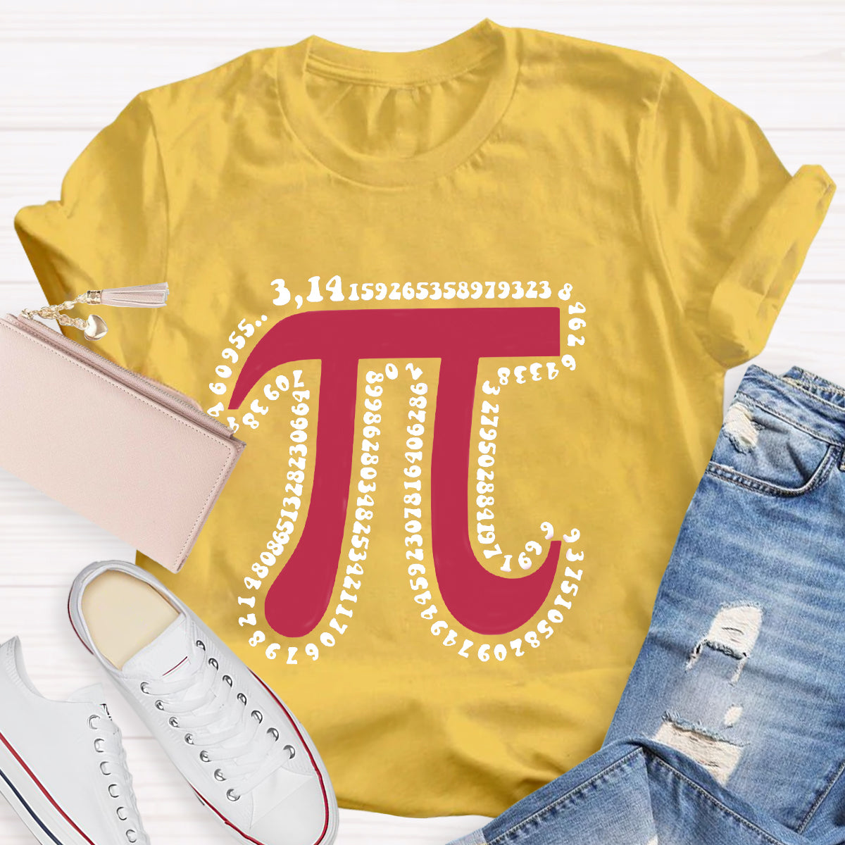 Pink Pi Day Math Teacher T-Shirt