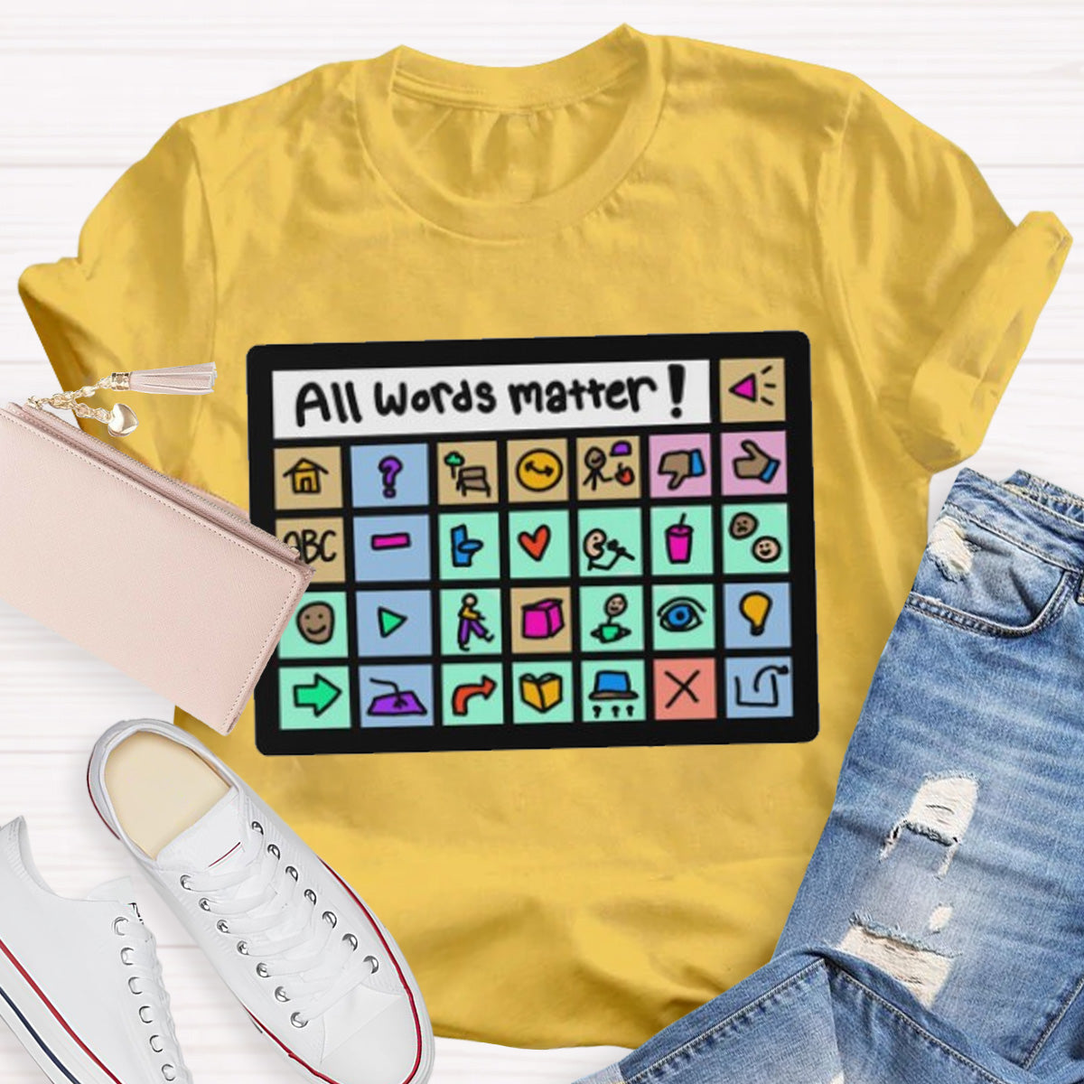 All Words Matter Teacher T-Shirt