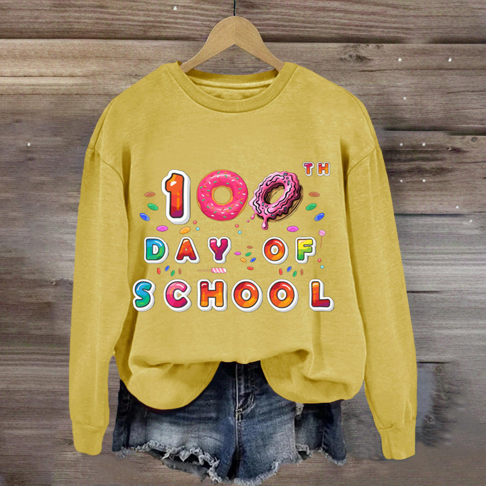 100th Day Of School Donut Sweatshirt