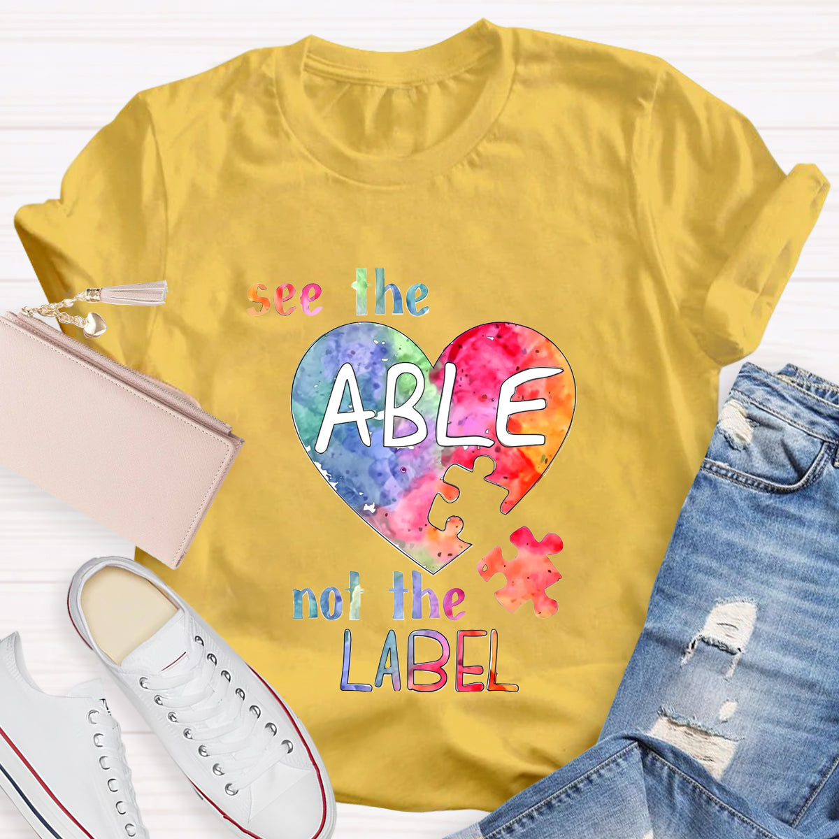 See The Able Not the Label Heart T-Shirt