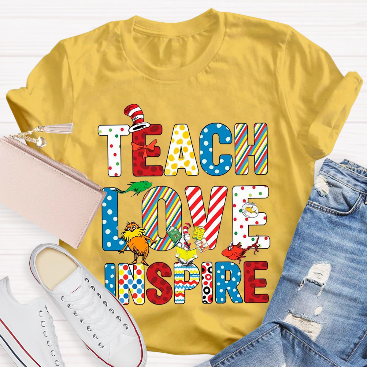 Teach Love Inspire Teacher T-Shirt