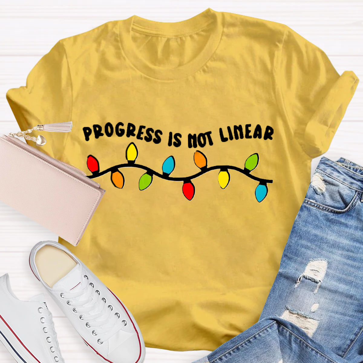 Progress Is Not Linear Test Day T-Shirt