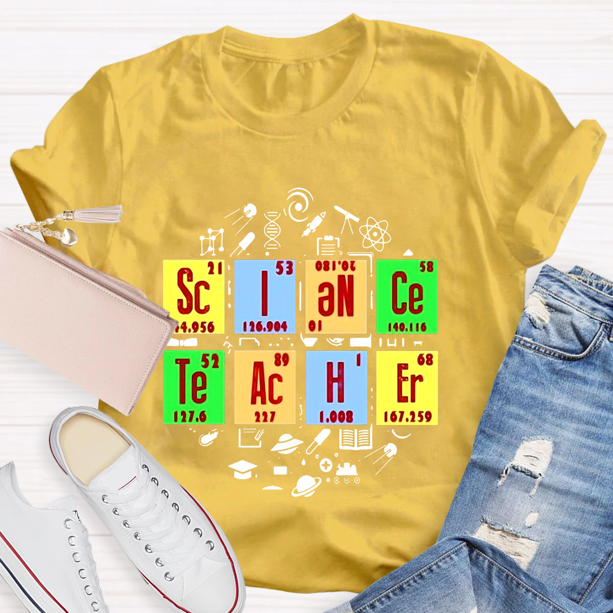 Science Teacher Periodic Table T-Shirt