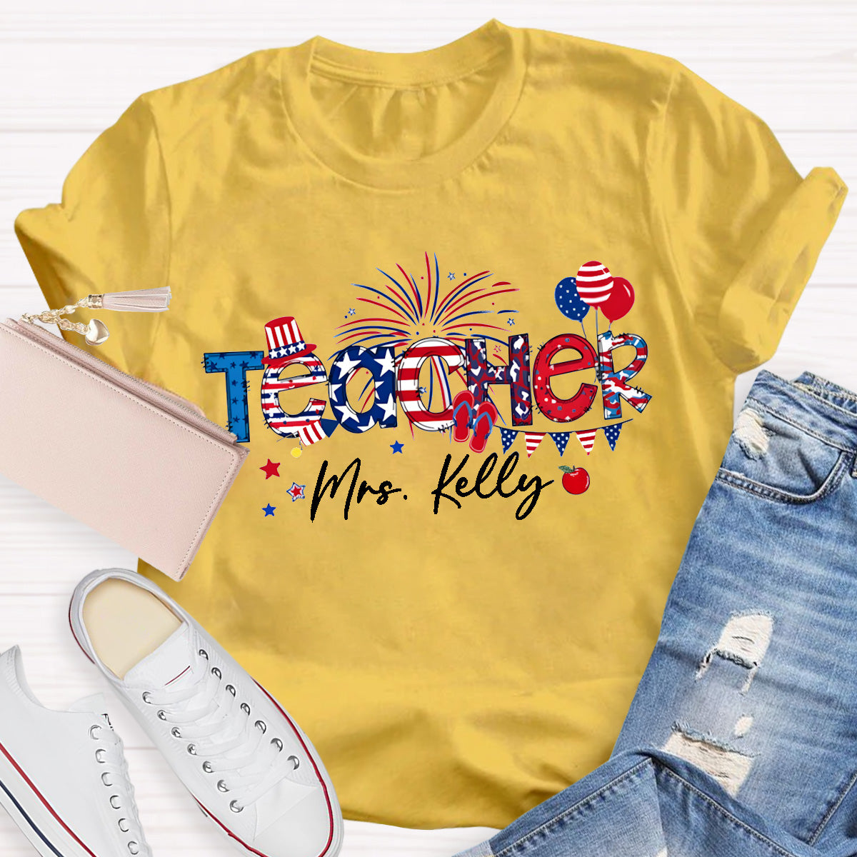 Personalized Name 4th Of July America History T-Shirt