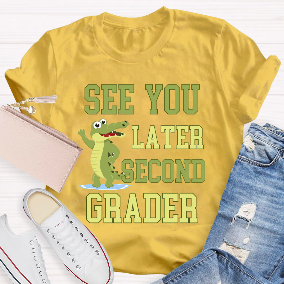 Personalized Grade See You Later Second Grader Teacher T-Shirt