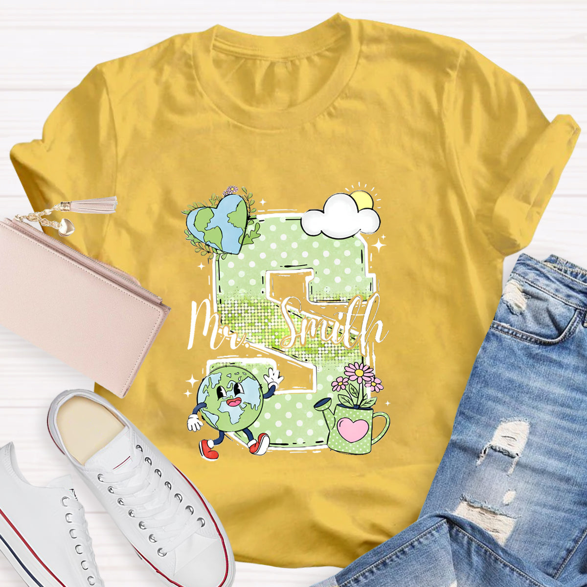 Personalized Name Earth Day T-Shirt