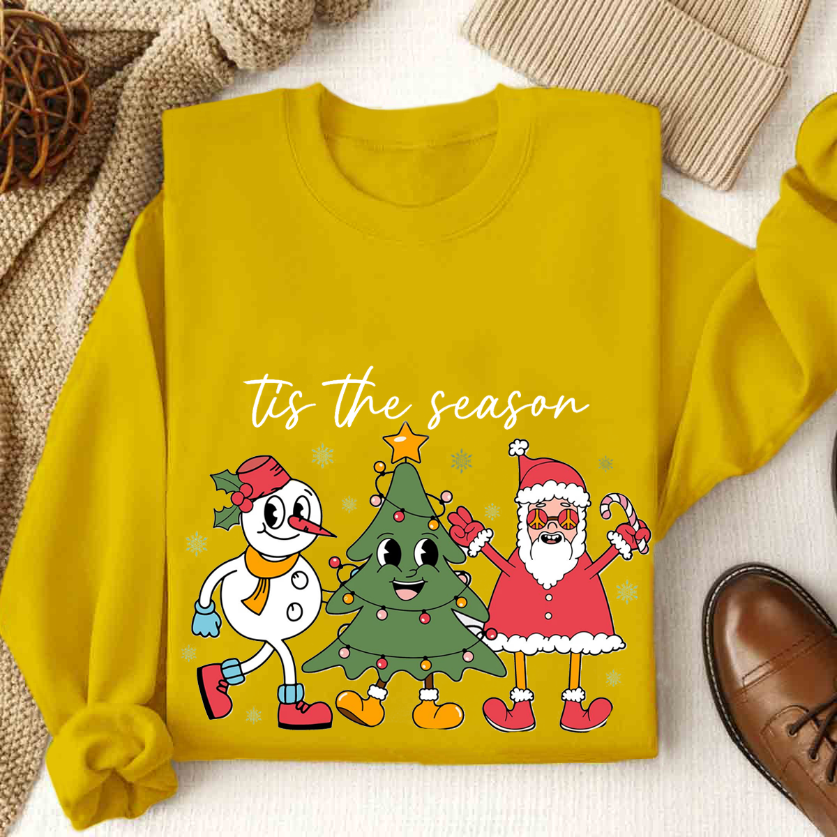 Tis The Season Snowman Sweatshirt