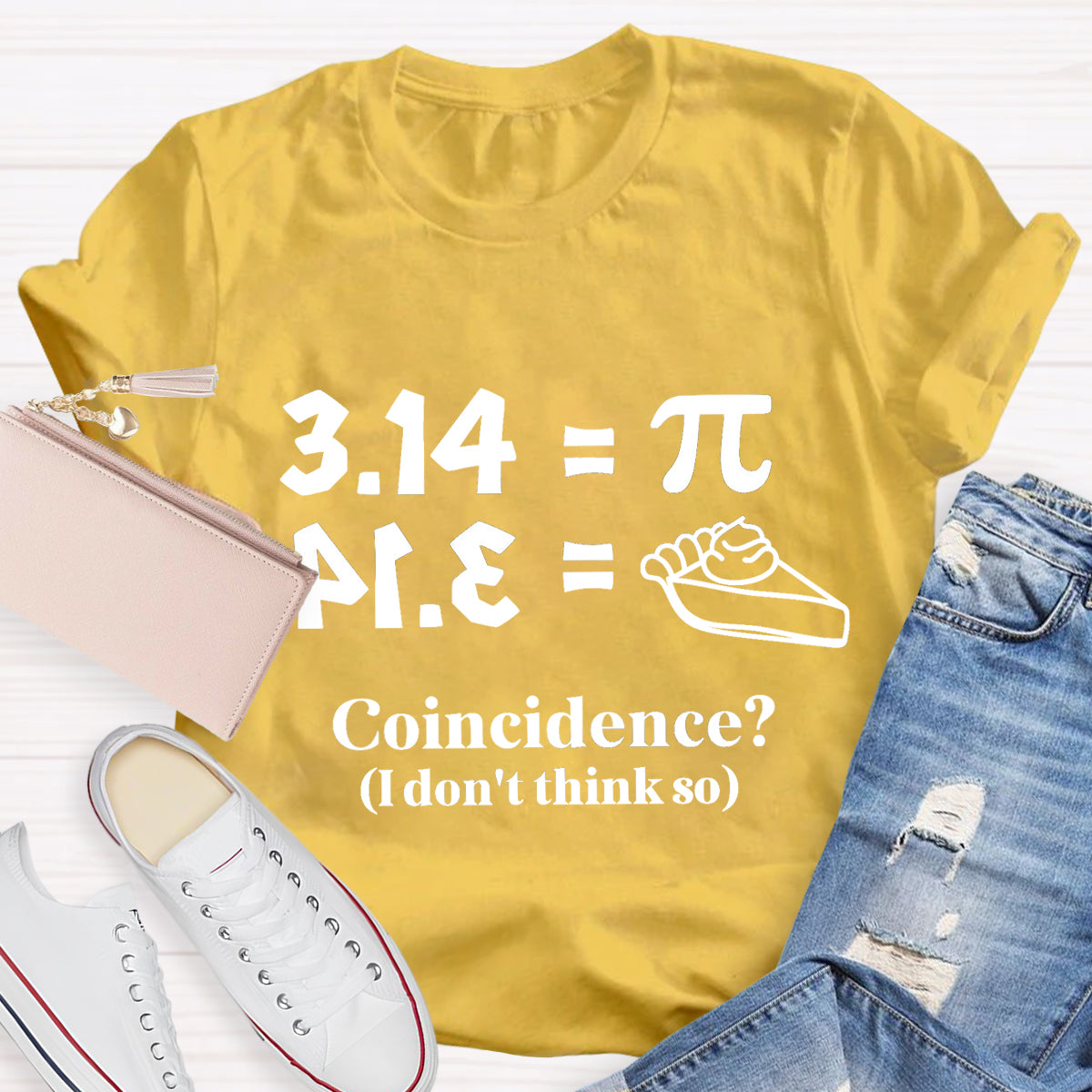 Pi Equals Pie Funny Math Teacher T-Shirt