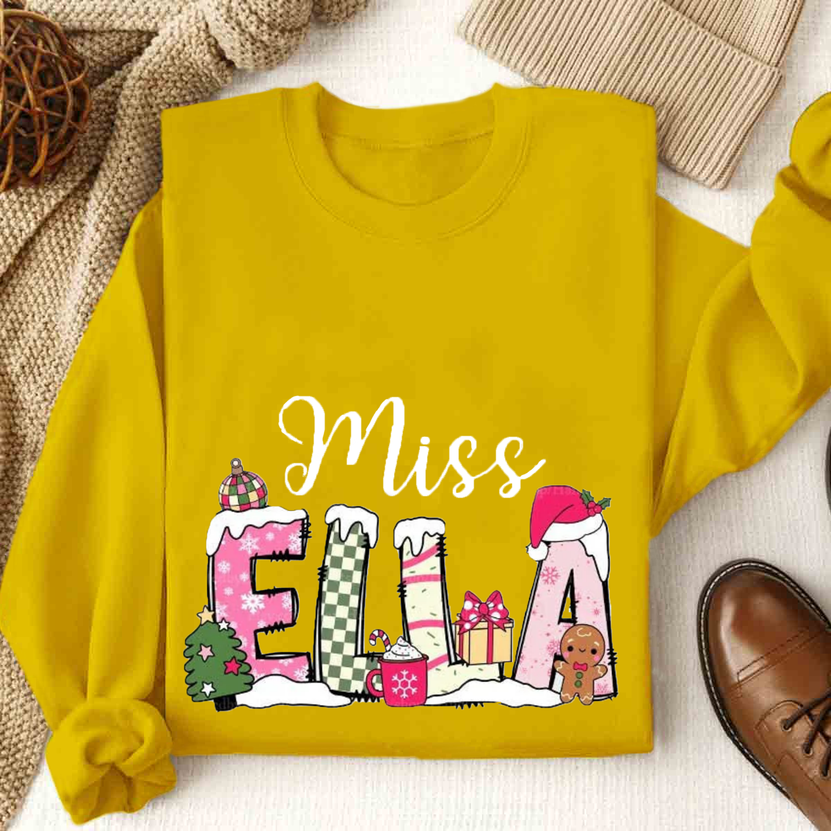 Personalized Name Christmas Sweatshirt