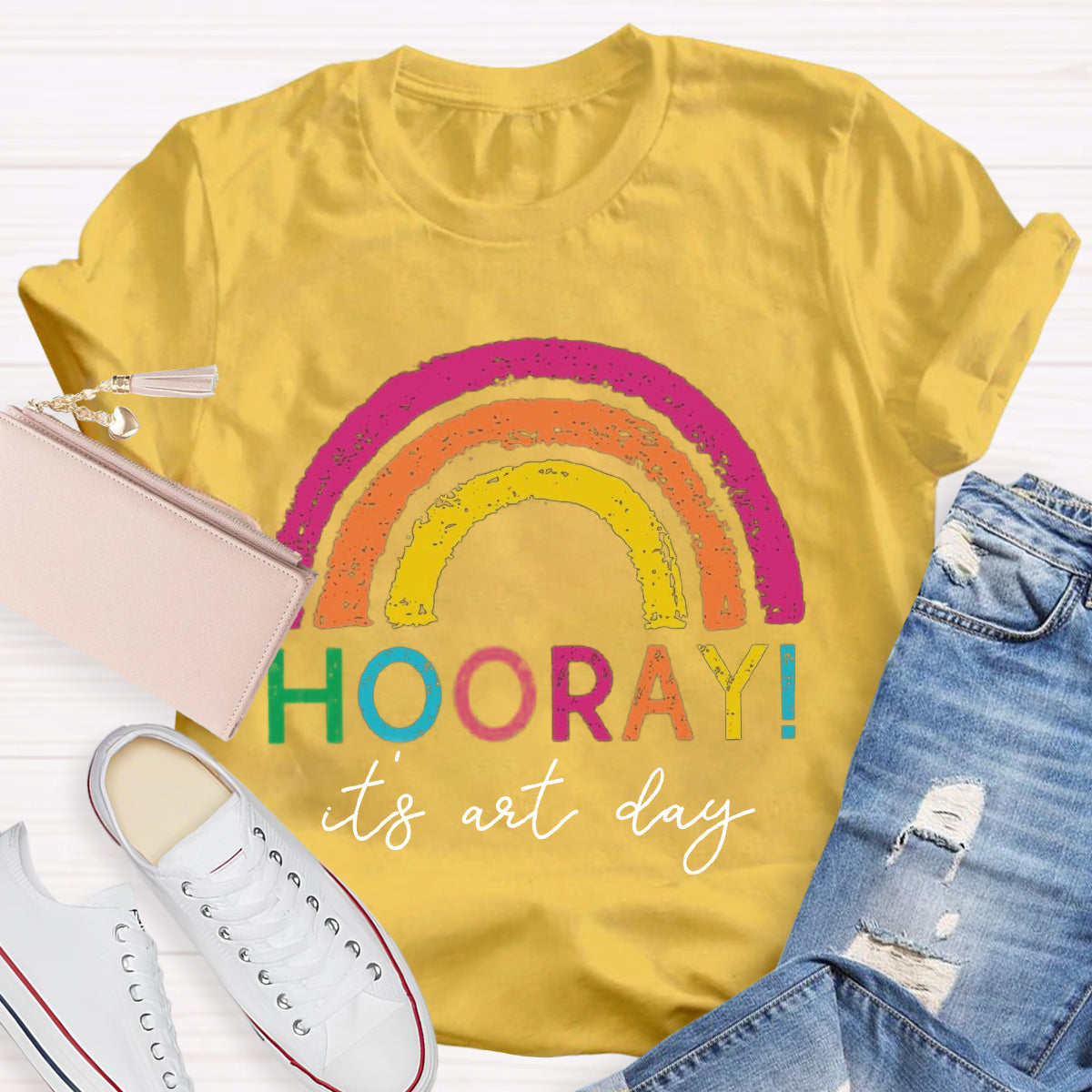 Hooray It's Art Day Teacher T-Shirt