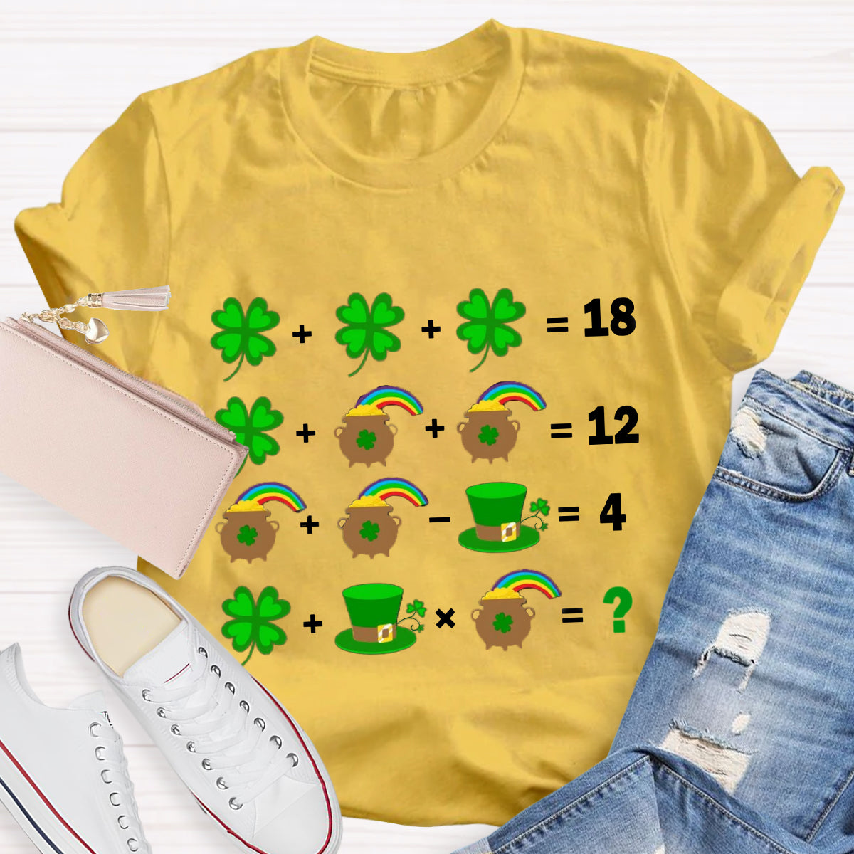 Math Teacher St Patrick's Day T-Shirt