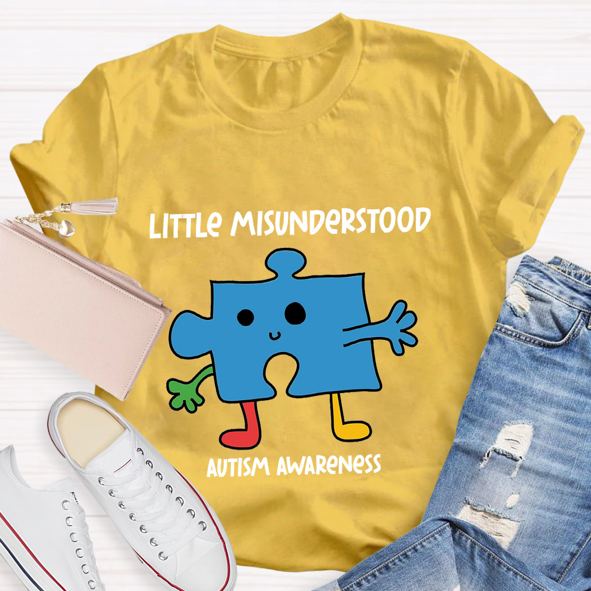 Little Misunderstood Puzzle Autism Awareness T-Shirt