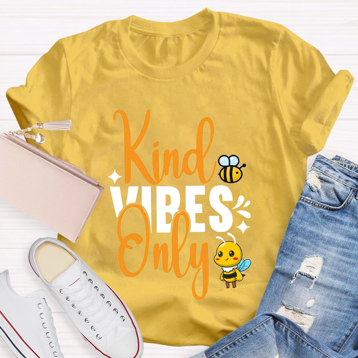 Kind Vibes Only Teacher T-Shirt