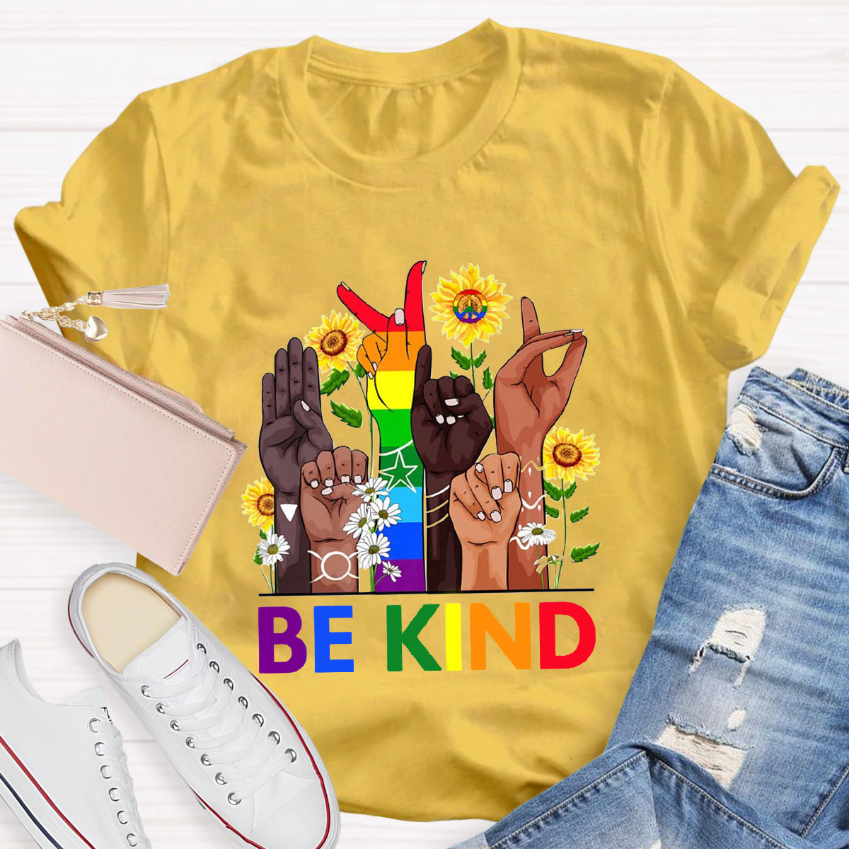 Be Kind Sign Language Hand T-Shirt