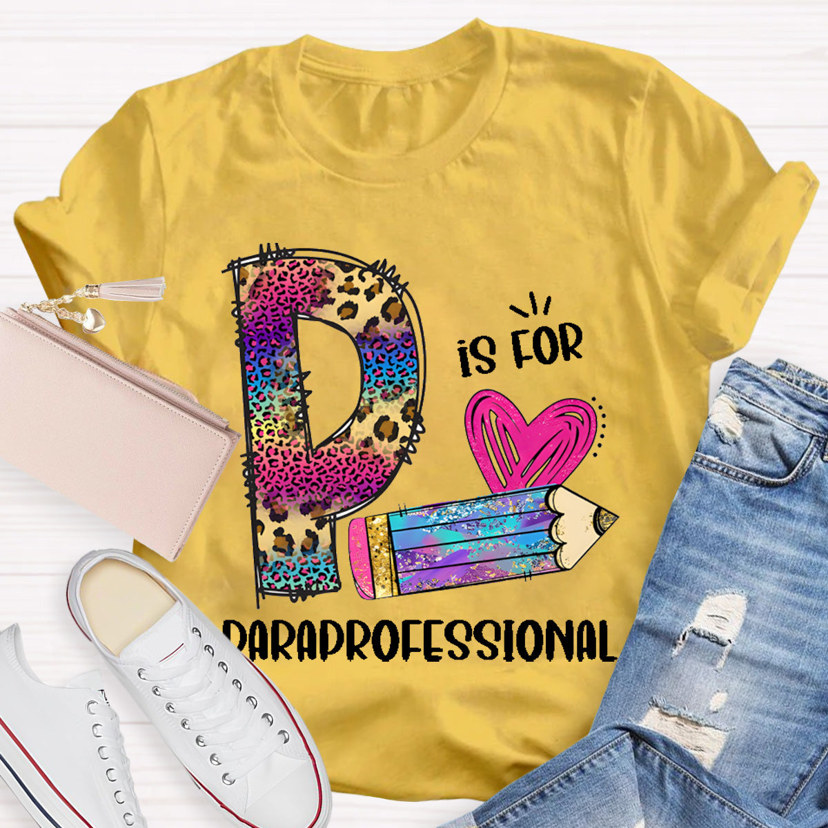P is For Paraprofessional Teacher T-Shirt