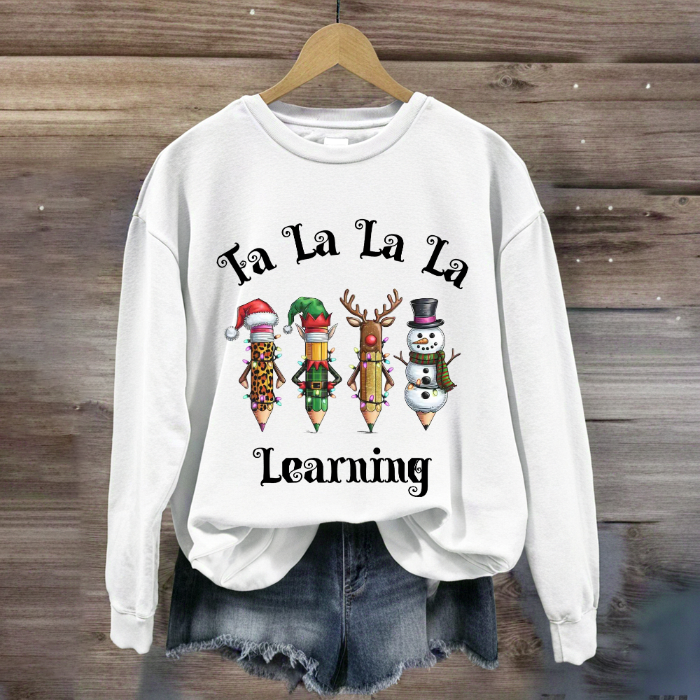 Christmas Pencil Learning Sweatshirt