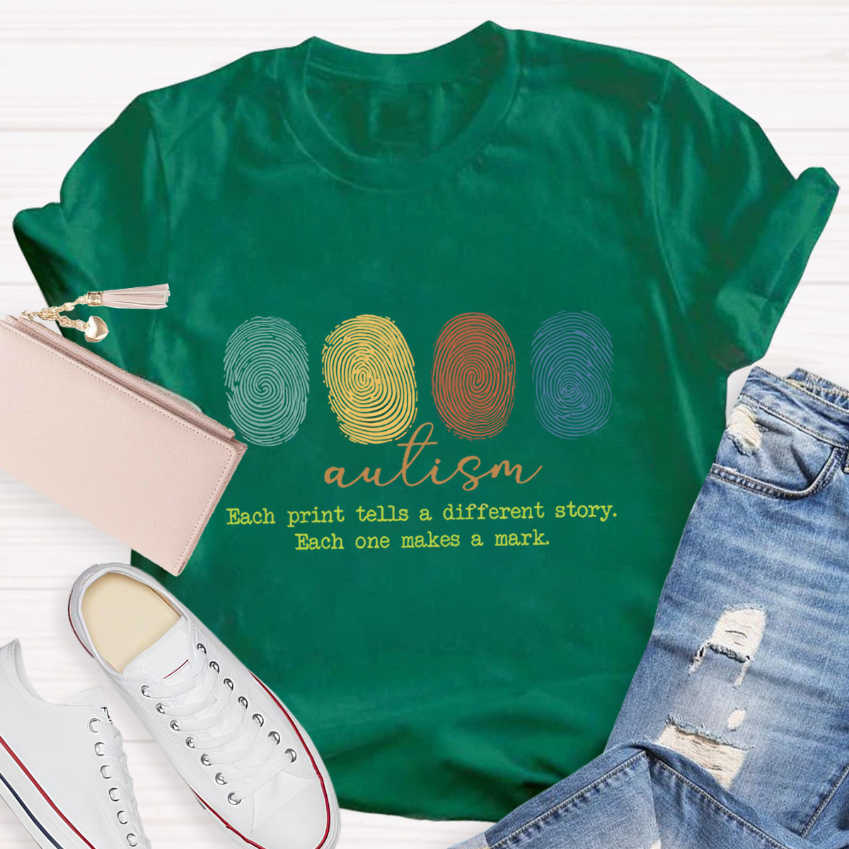 Autism Each Print Tells A Different Story T-Shirt