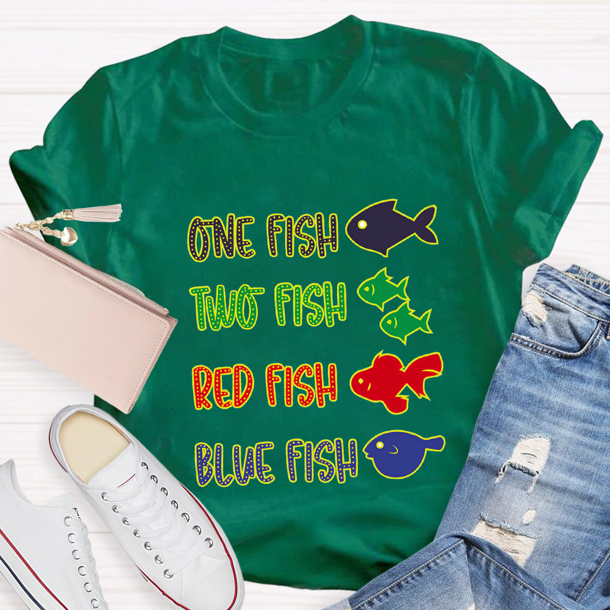 One Fish Two Fish Red Fish Blue Fish T-Shirt