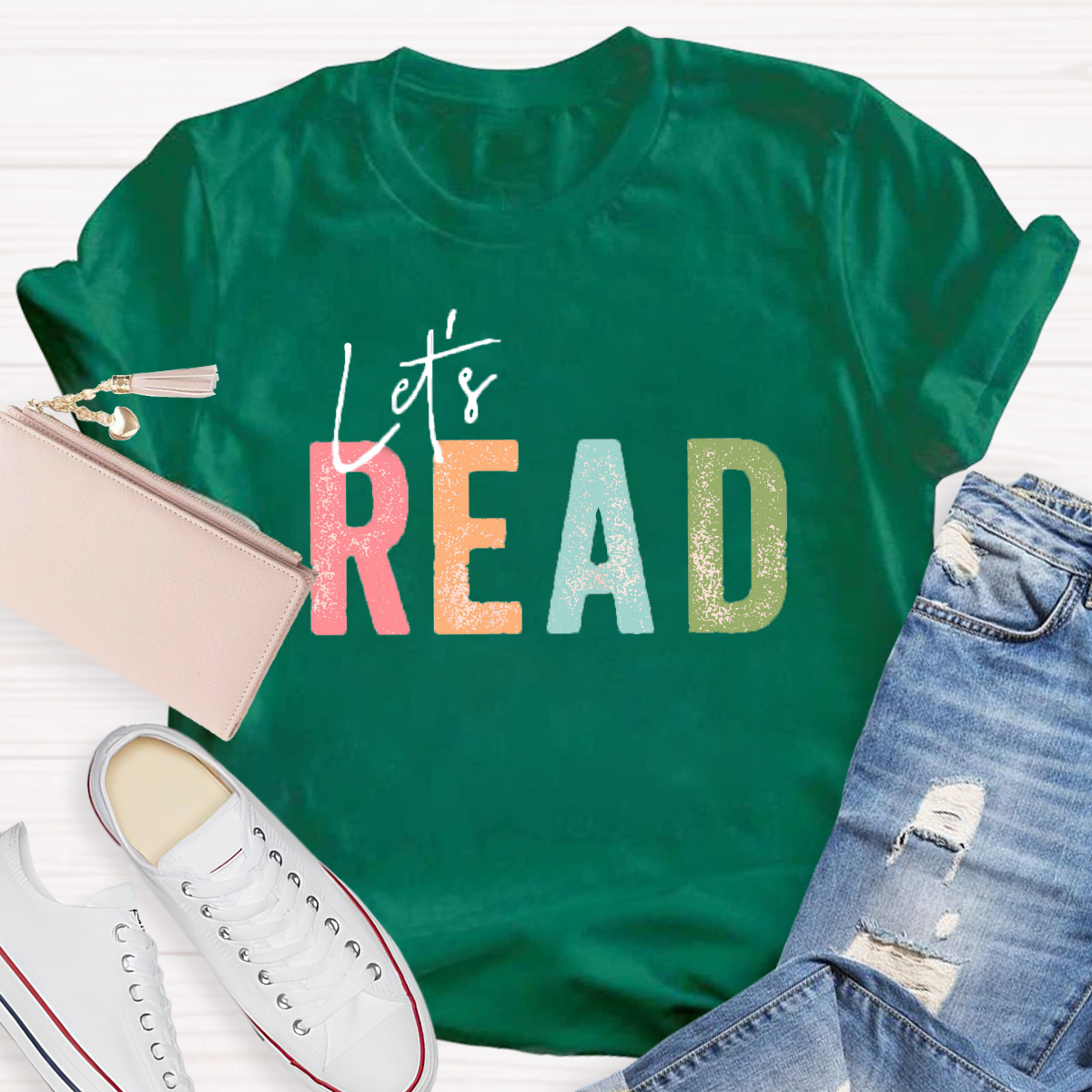 let's Read Teacher T-Shirt