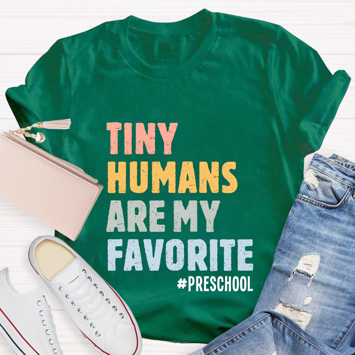 Personalized Grade Tiny Humans Are My Favorite T-Shirt