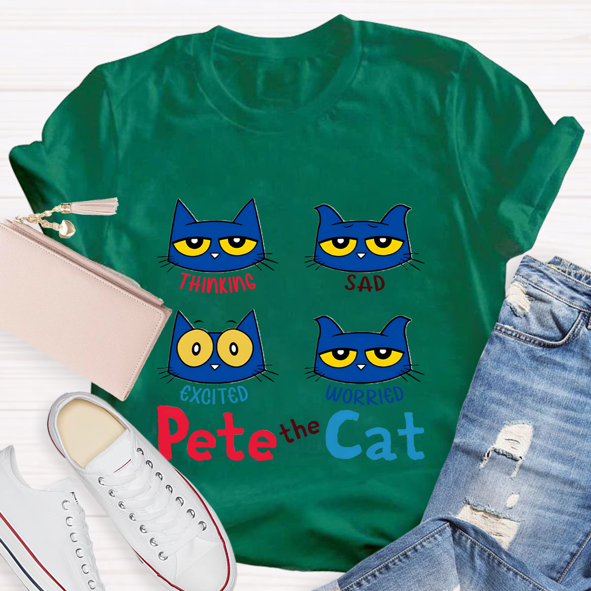 Funny Pete The Cat Emotions T-Shirt