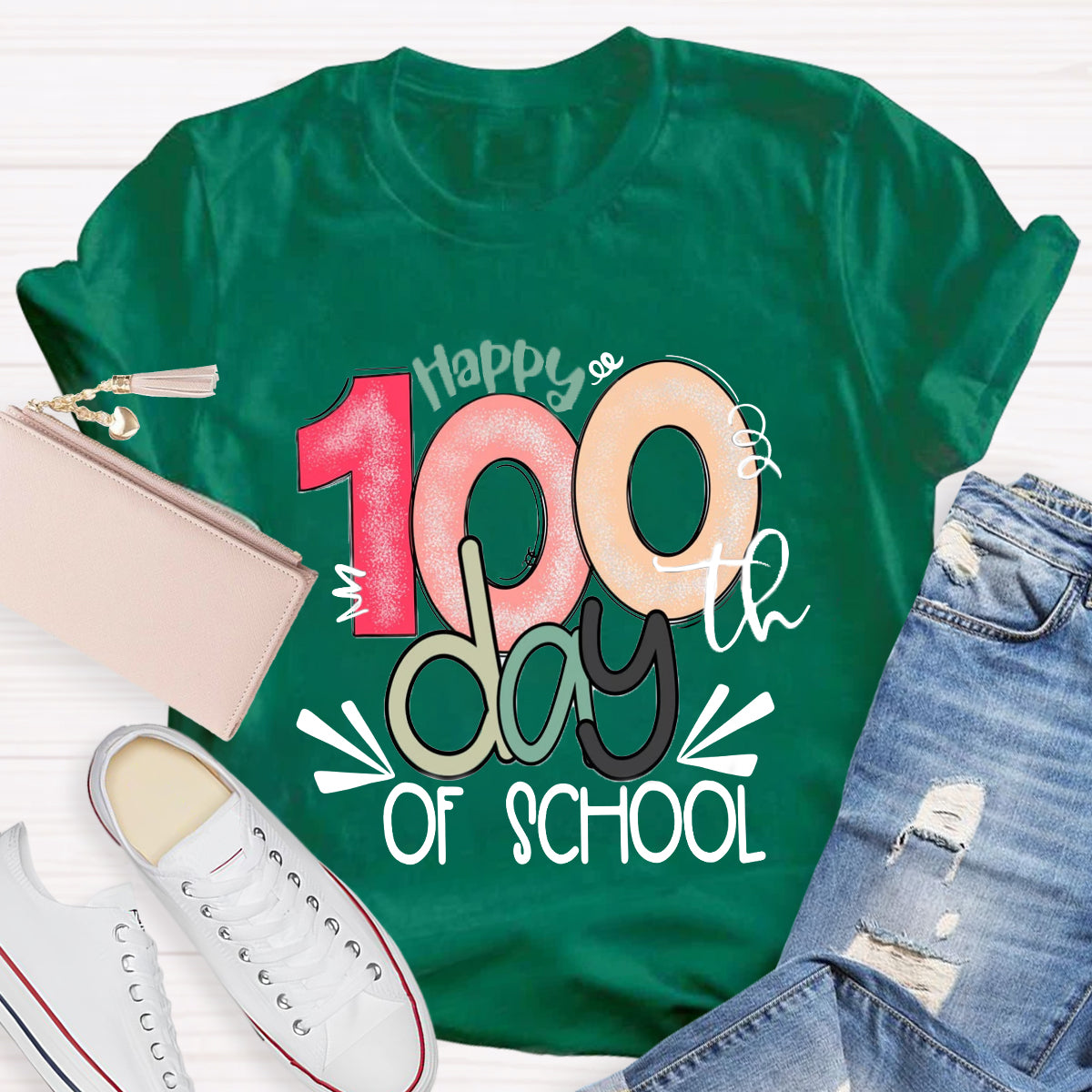 Happy 100th Days Of School T-Shirt