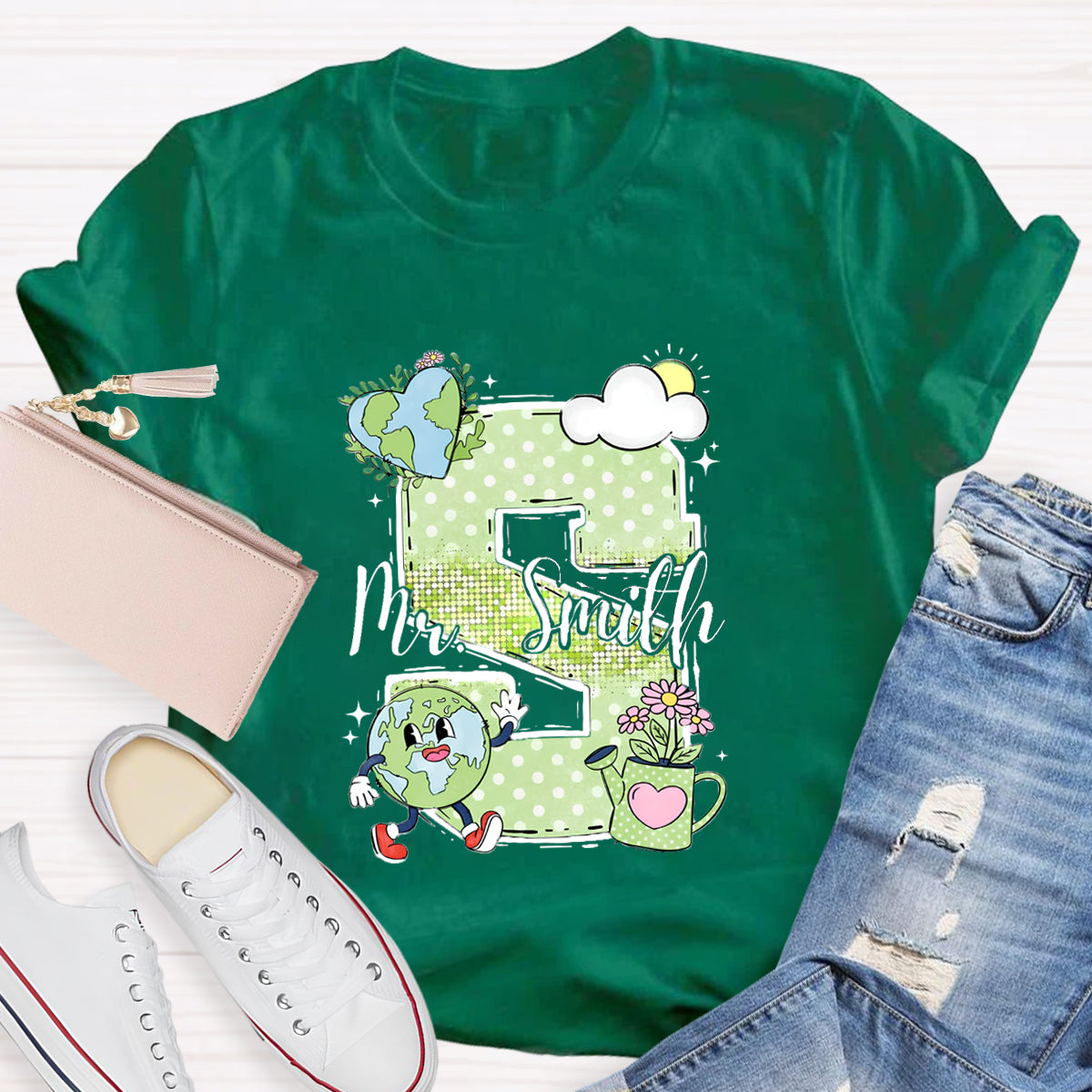 Personalized Name Earth Day T-Shirt