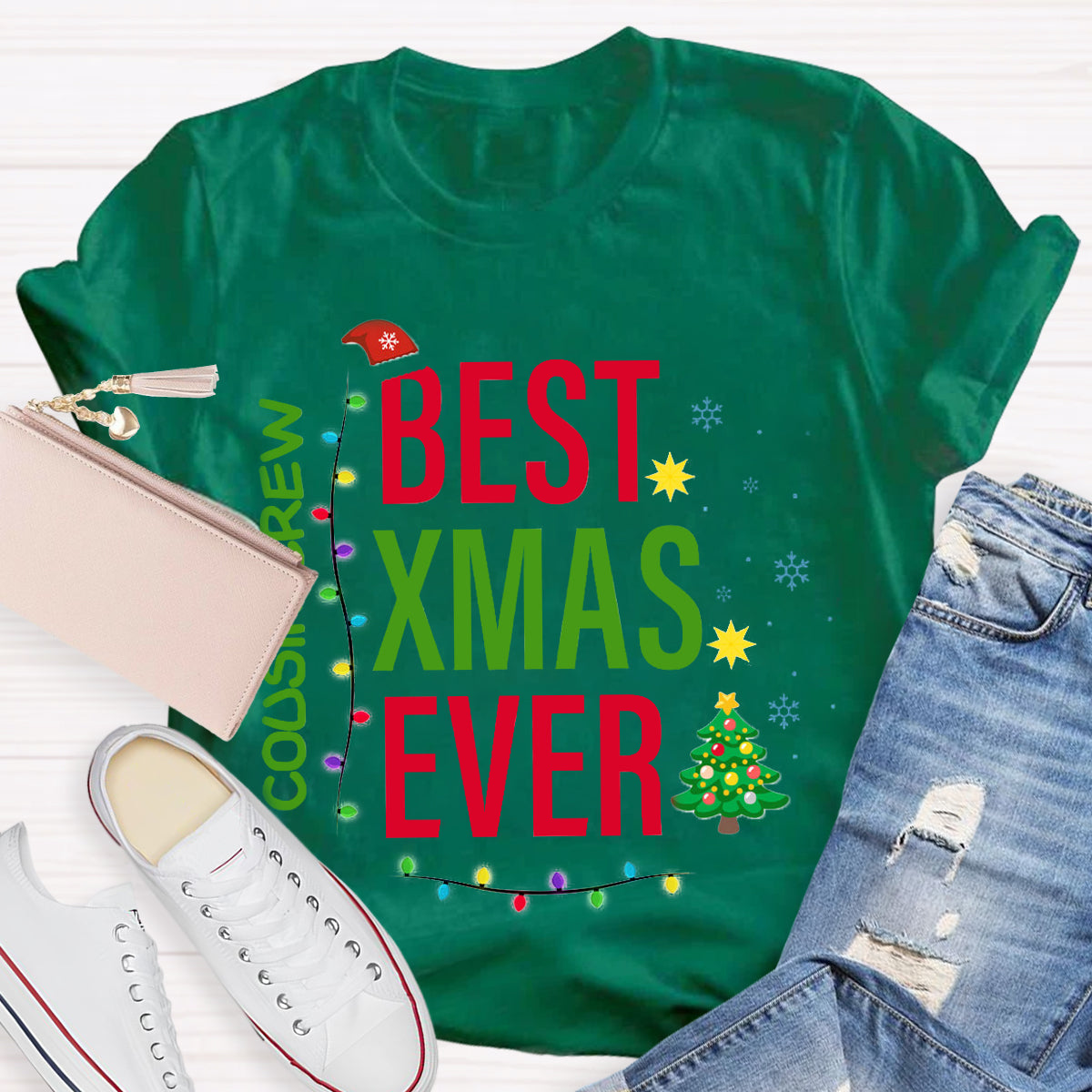 Personalized Team Name Best Xmas Ever T-Shirt