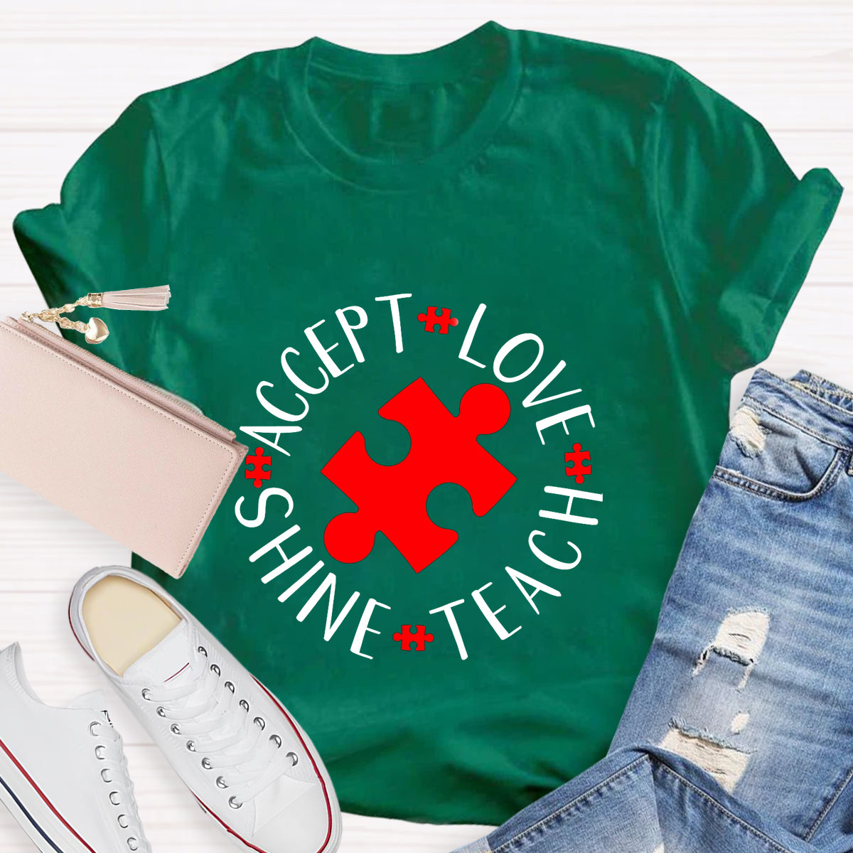 Accept Love Teach Shine T-Shirt