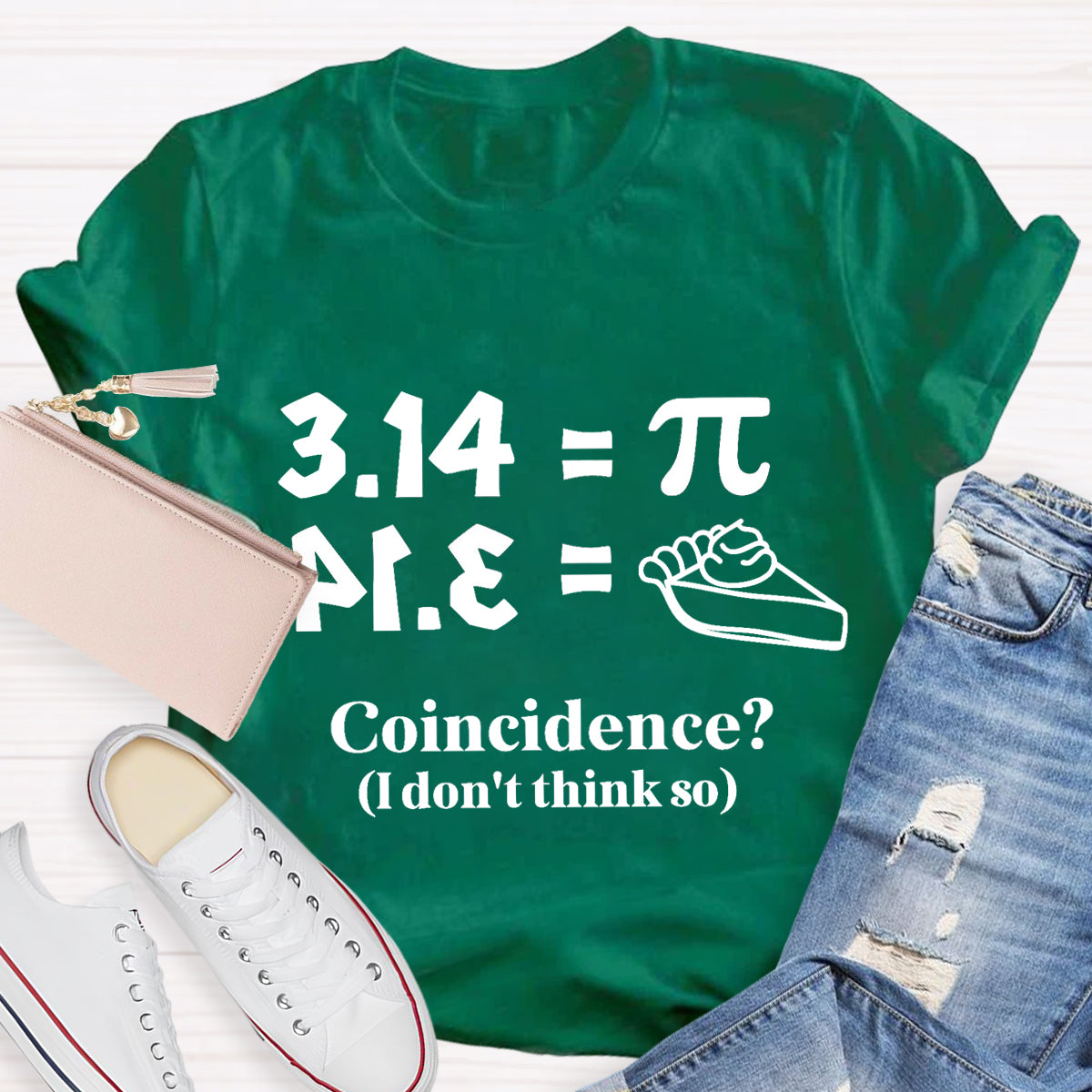 Pi Equals Pie Funny Math Teacher T-Shirt