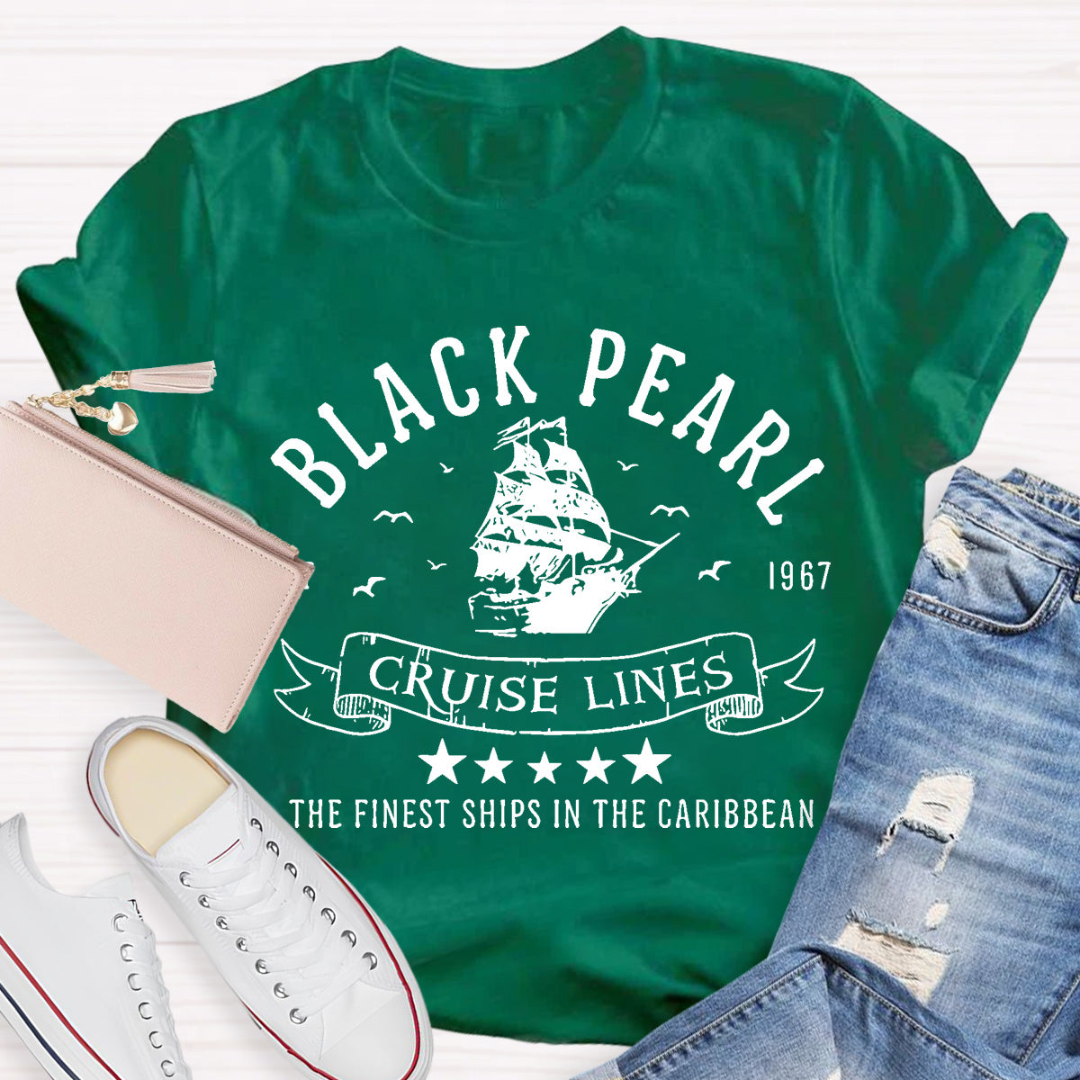 Black Pearl Cruise Lines Teacher T-Shirt