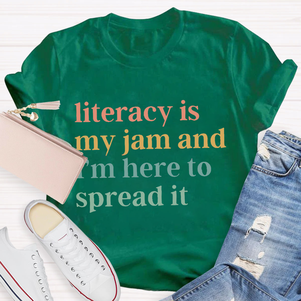 Literacy Is My Jam And I'm Here To Spread It T-Shirt