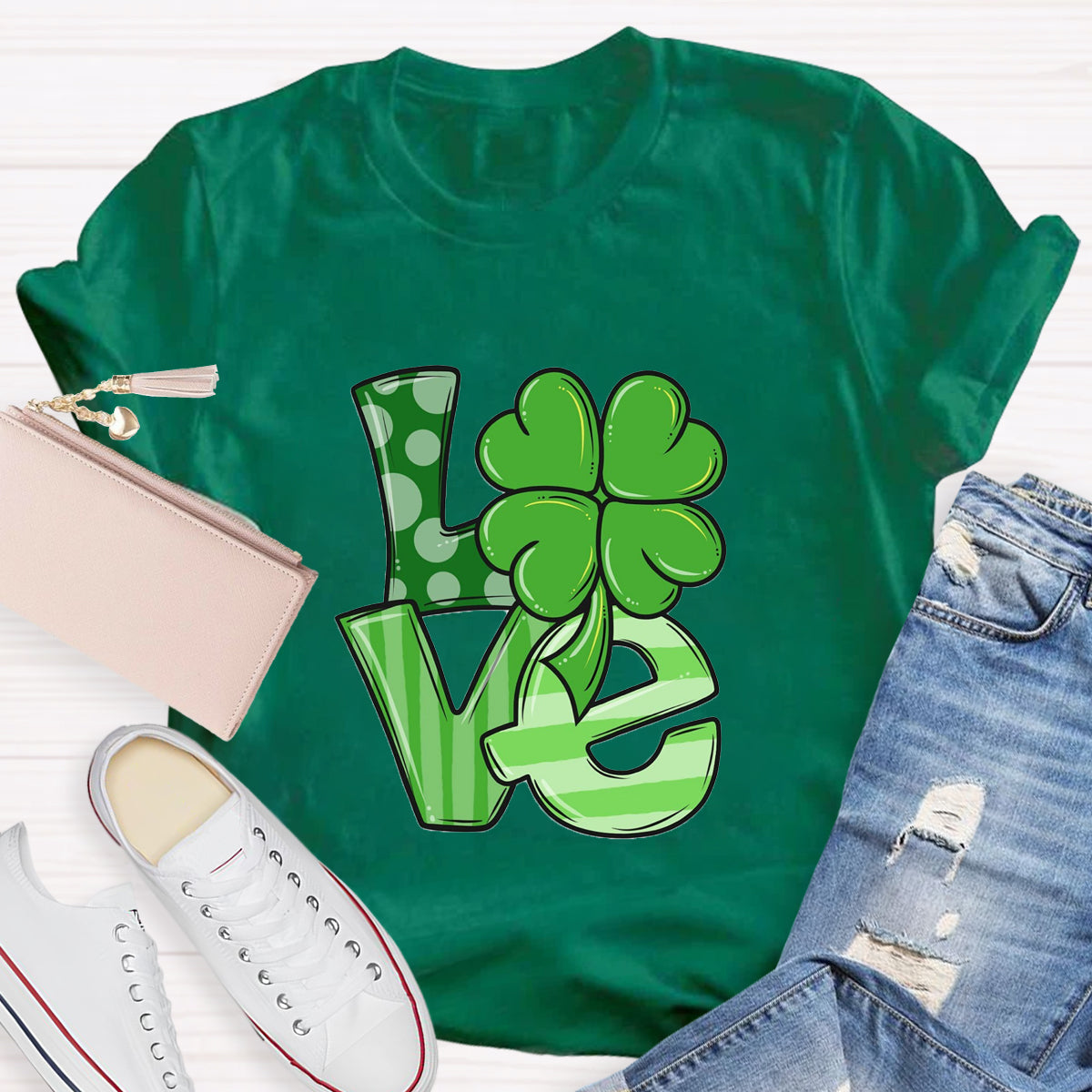 St. Patrick's Day Love Teacher T-Shirt