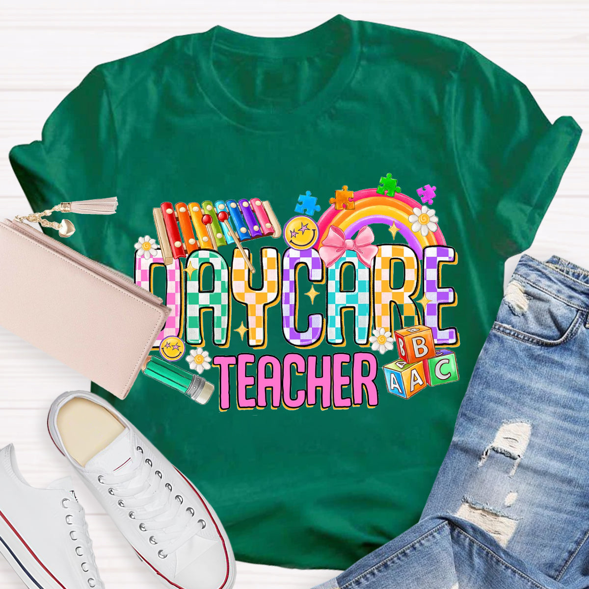 Rainbow Daycare Teacher T-Shirt