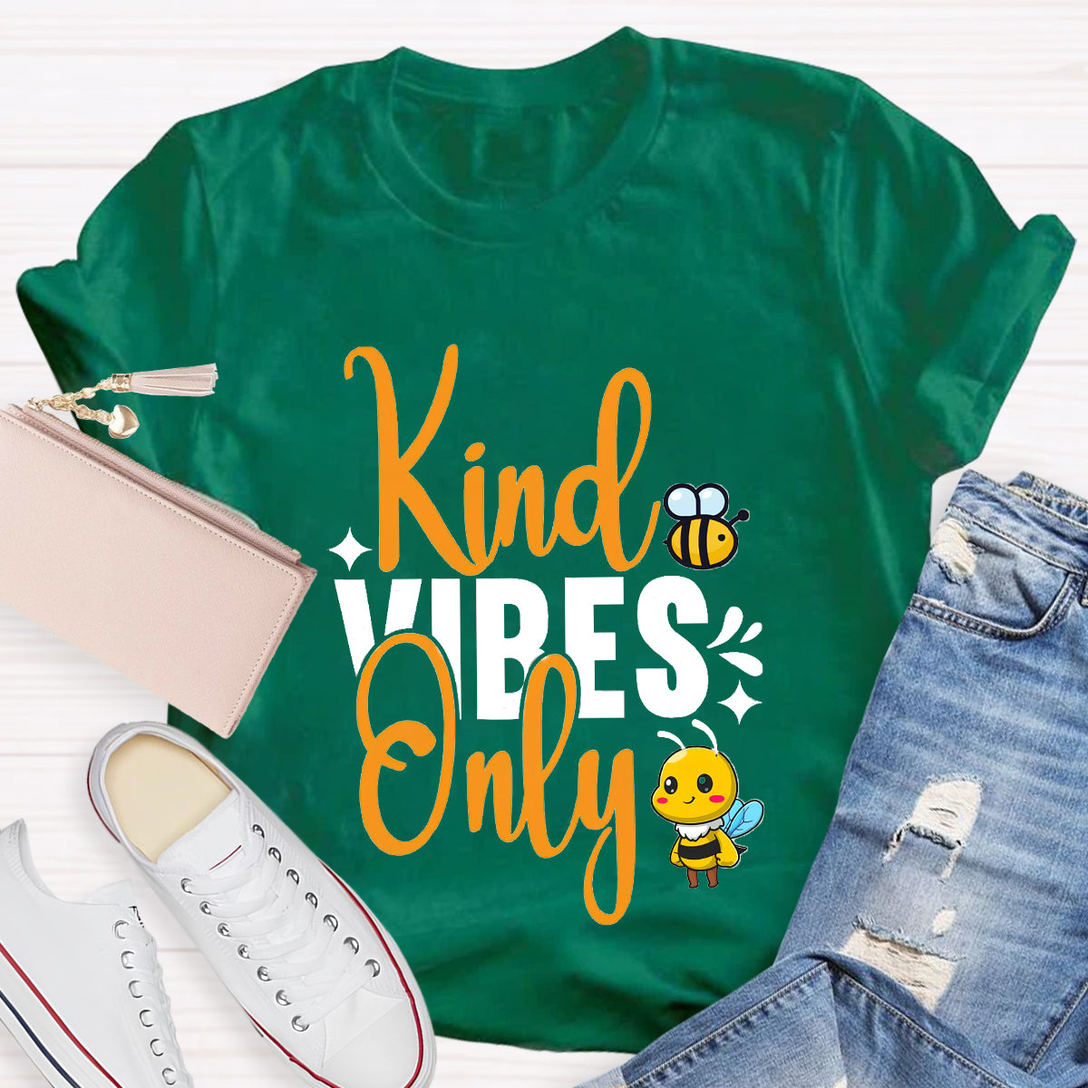 Kind Vibes Only Teacher T-Shirt