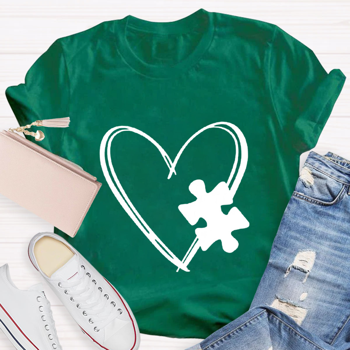 Puzzle Heart T-Shirt