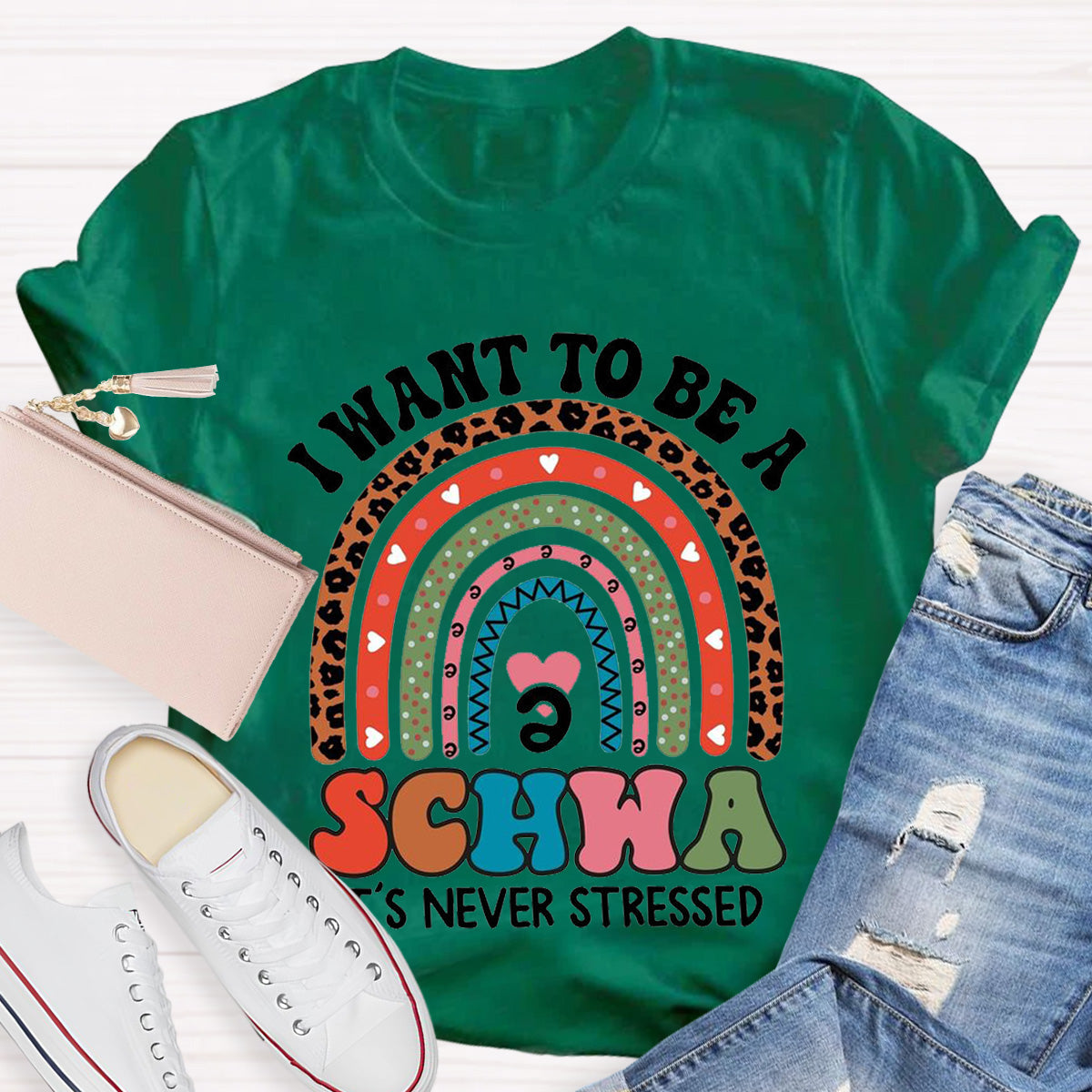 I Want To Be A Schwa It‘s Never Stressed Teacher T-Shirt