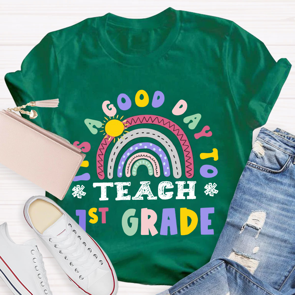 Personalized Grade It's A Good Day To Teach 1st Grade T-Shirt