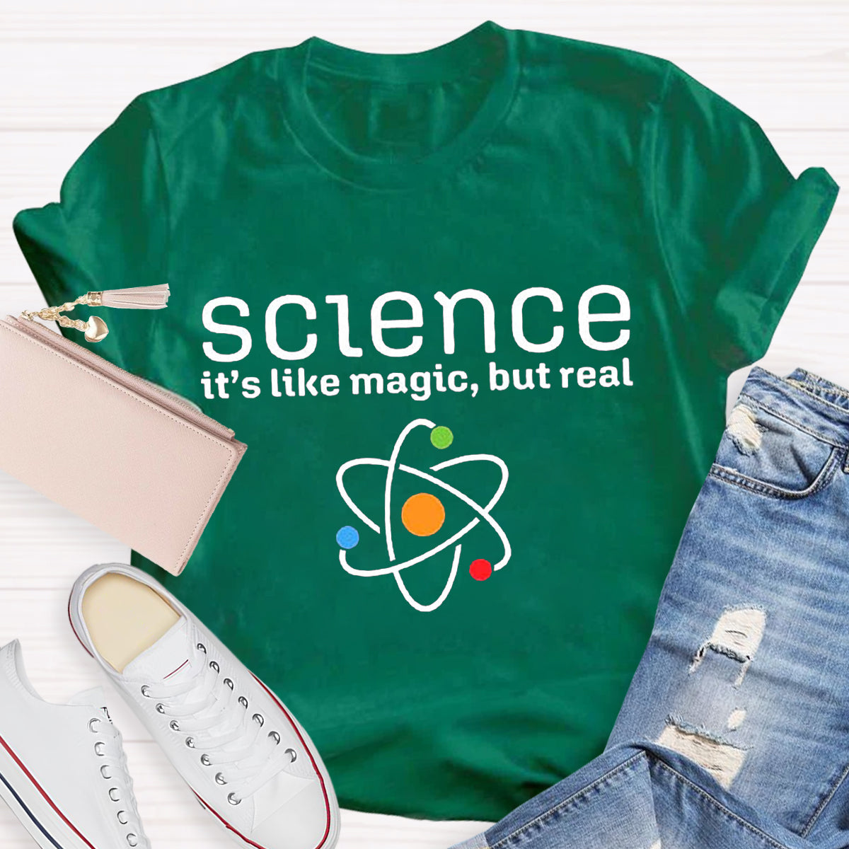 Science It's Like Magic But Real Teacher T-Shirt