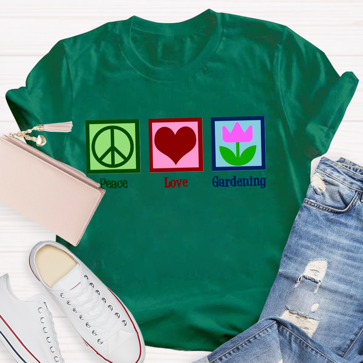 Peace Love Gardening T-Shirt