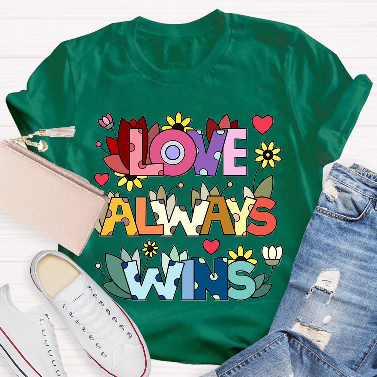 Love Always Wins Floral T-Shirt