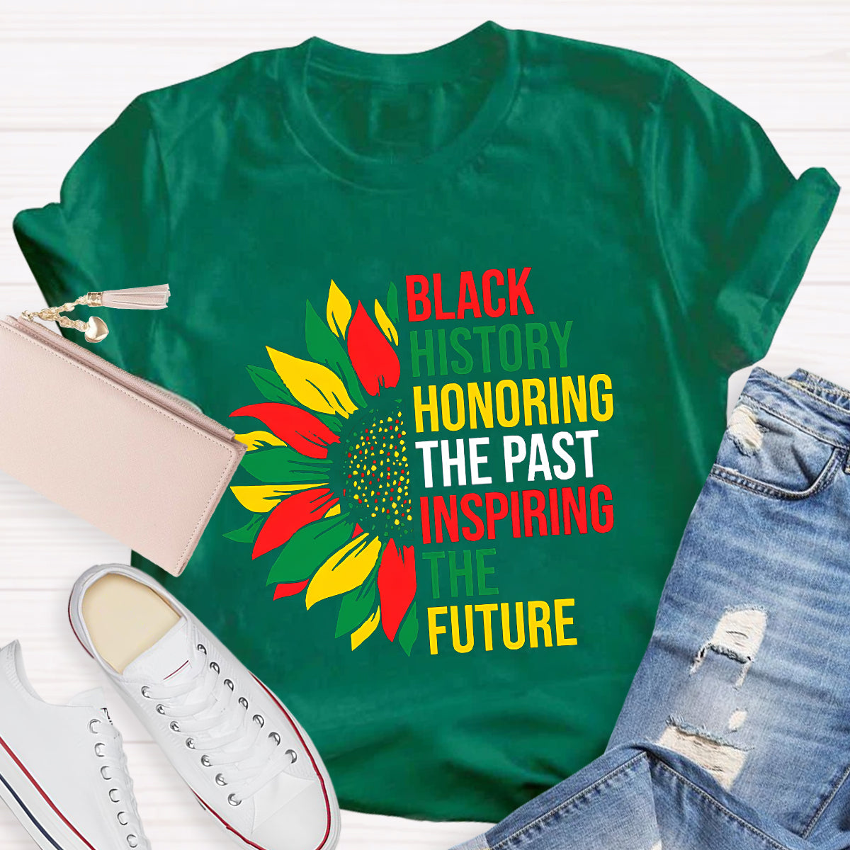 Black History Honoring The Past Inspiring The Future T-Shirt