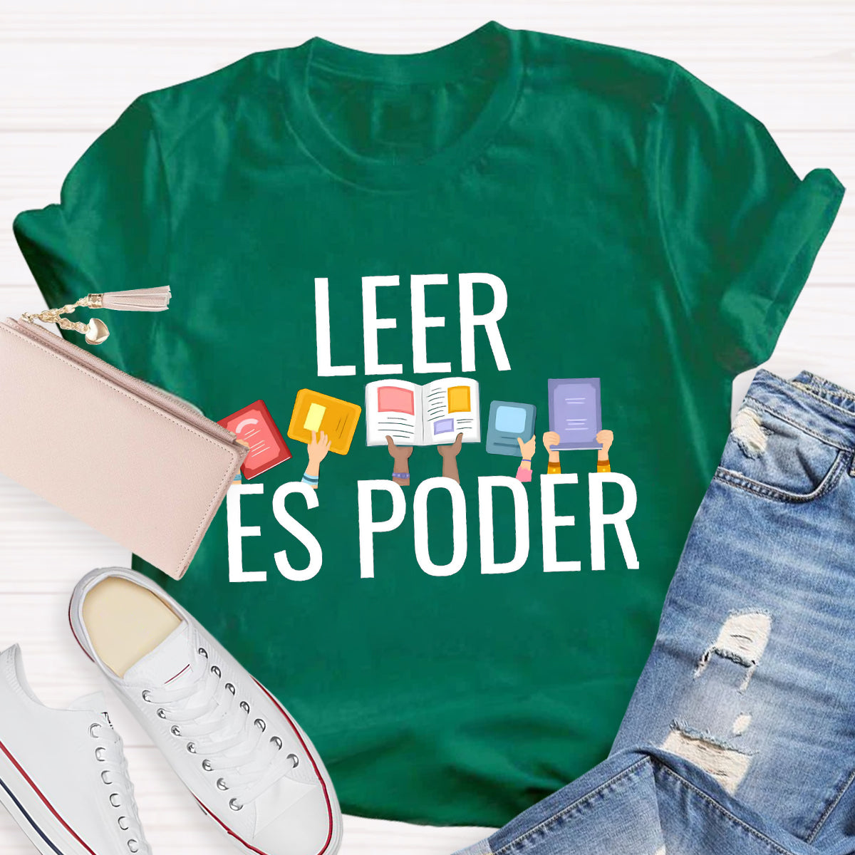 Leer Es Poder Spanish Teacher T-Shirt